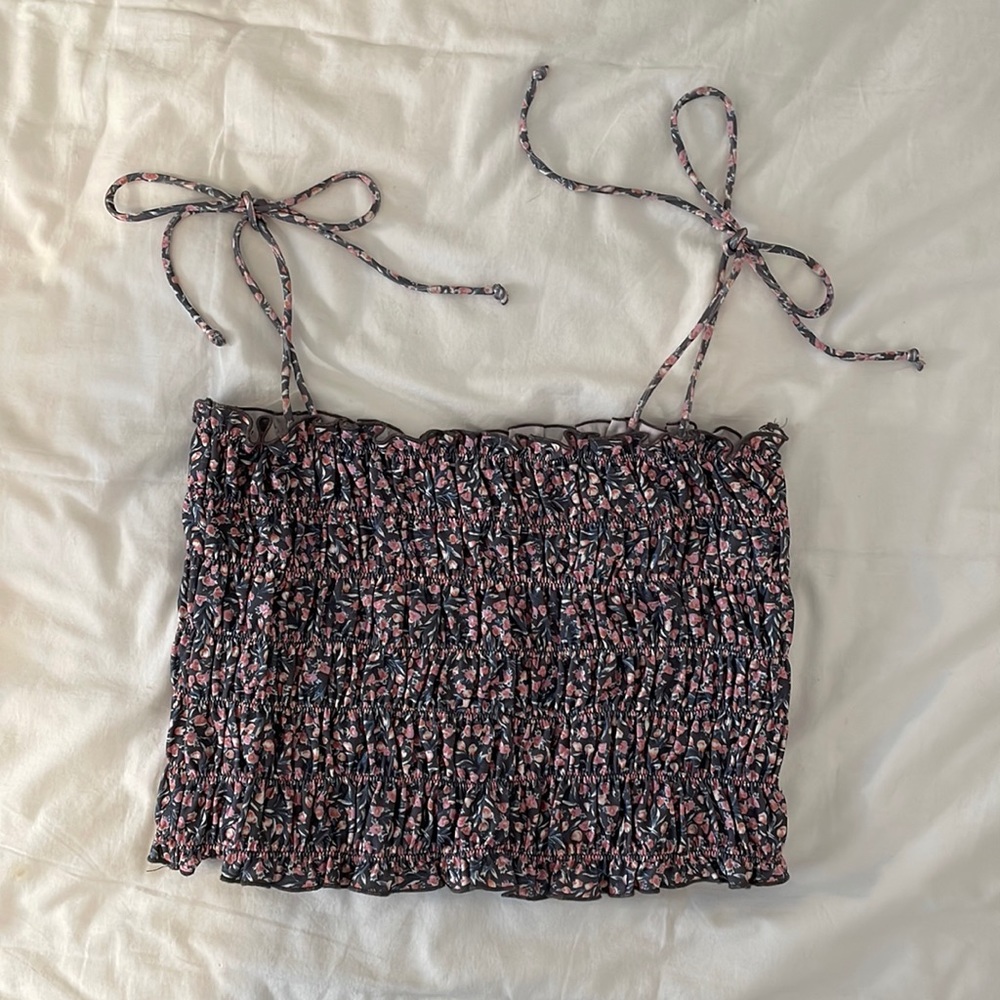 Smocked Floral Cami